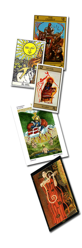 Fondo decorativo de una carta del tarot